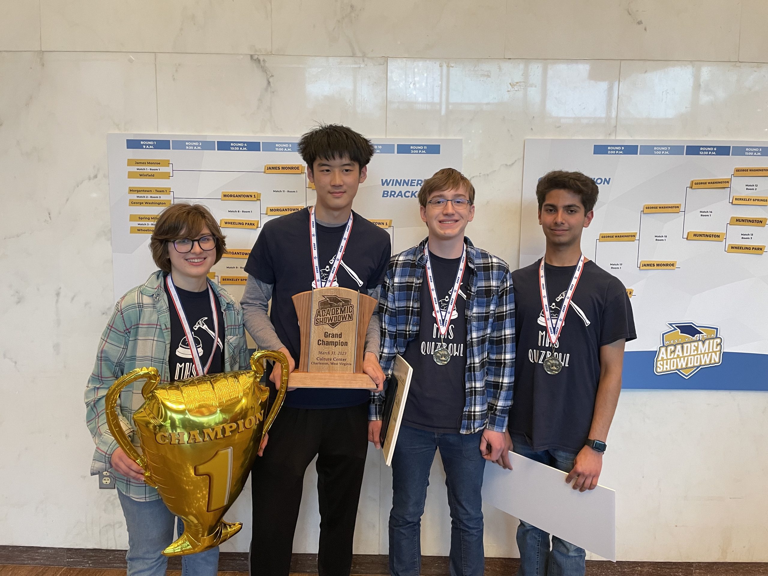 Morgantown High School Team 1 Named 2023 Academic Showdown Grand   Morgantown Team 1 Scaled 